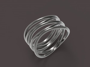 5 hoops ring Modèles 3D en vedette