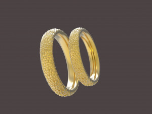 dragon comfort wedding rings 3D 打印模型