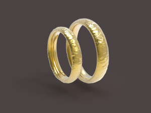 nature comfort wedding rings 3D Print Model