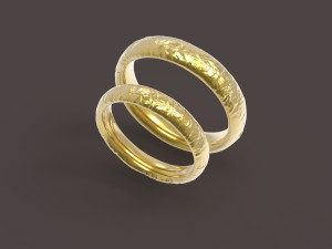 nature comfort wedding rings 3D Print Model