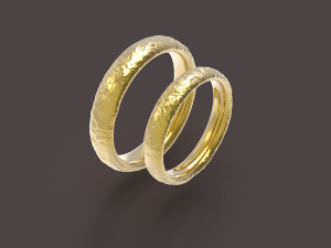 nature comfort wedding rings 3D Print Model