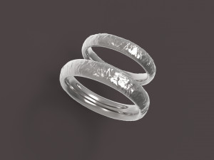 nature comfort wedding rings 3D Print Model