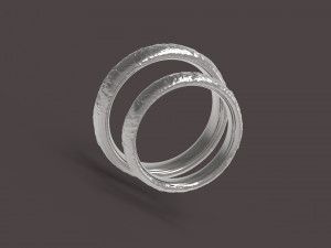 nature comfort wedding rings 3D Print Model
