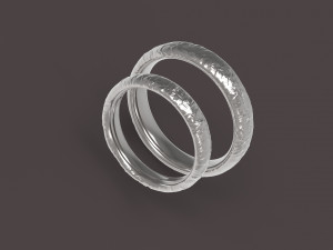 nature comfort wedding rings 3D Print Model