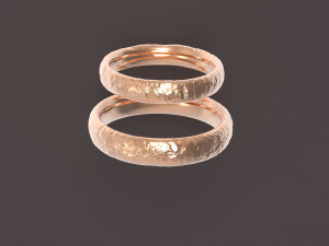 nature comfort wedding rings 3D Print Model