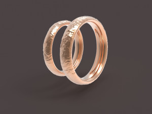nature comfort wedding rings 3D Print Model