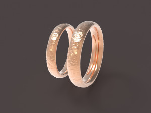 nature comfort wedding rings 3D Print Model