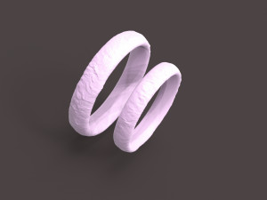 nature comfort wedding rings 3D Print Model