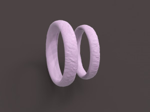 nature comfort wedding rings 3D Print Model