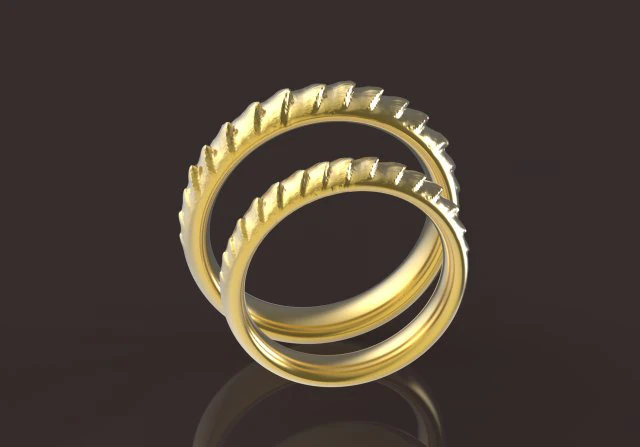 丹妮莉丝&middot;坦格利安舒适结婚戒指 3D 打印模型 .c4d .max .obj .3ds .fbx .stl .blend 