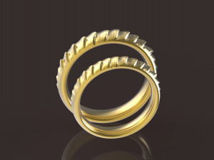 daenerys targaryen comfort wedding rings 3D Print Model