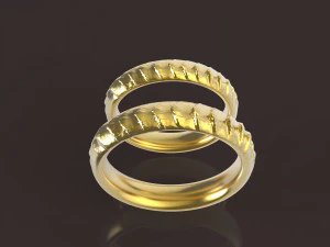 丹妮莉丝&middot;坦格利安舒适结婚戒指 3D 打印模型