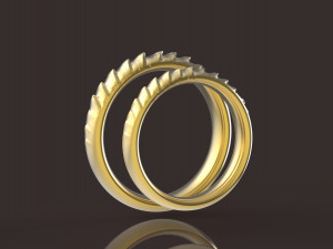 daenerys targaryen comfort wedding rings Modelo de Impressão 3D