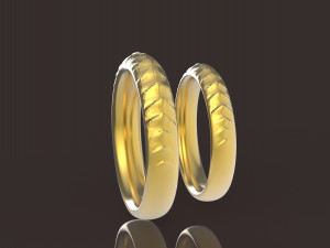 daenerys targaryen comfort wedding rings Modelo de Impressão 3D