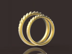 丹妮莉丝&middot;坦格利安舒适结婚戒指 3D 打印模型