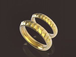 daenerys targaryen comfort wedding rings Modelo de Impressão 3D