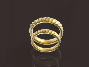 丹妮莉丝&middot;坦格利安舒适结婚戒指 3D 打印模型