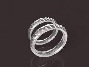 丹妮莉丝&middot;坦格利安舒适结婚戒指 3D 打印模型