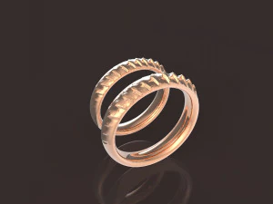 丹妮莉丝&middot;坦格利安舒适结婚戒指 3D 打印模型