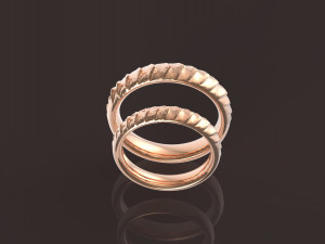 daenerys targaryen comfort wedding rings Modelo de Impressão 3D