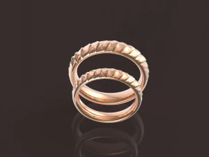 丹妮莉丝&middot;坦格利安舒适结婚戒指 3D 打印模型