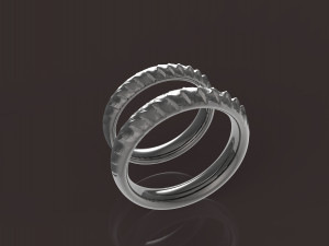 daenerys targaryen comfort wedding rings Modelo de Impressão 3D
