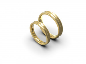2 lives 1 fate wedding rings Modèles 3D en vedette