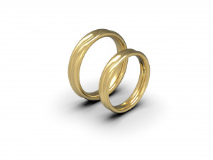 2 lives 1 fate wedding rings Modèles 3D en vedette