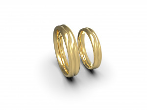 2 lives 1 fate wedding rings Modèles 3D en vedette