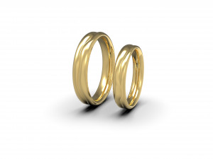 2 lives 1 fate wedding rings Modèles 3D en vedette