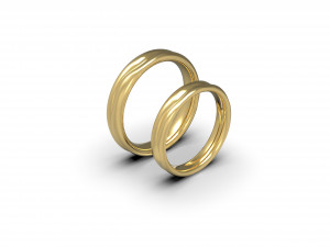 2 lives 1 fate wedding rings Modèles 3D en vedette