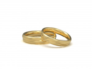 2 lives 1 fate wedding rings Modèles 3D en vedette