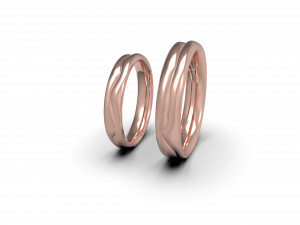 2 lives 1 fate wedding rings Modèles 3D en vedette