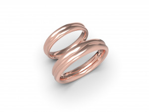 2 lives 1 fate wedding rings Modèles 3D en vedette