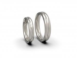 2 lives 1 fate wedding rings Modèles 3D en vedette