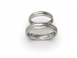 2 lives 1 fate wedding rings Modèles 3D en vedette