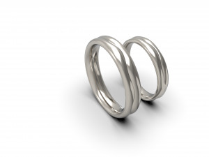 2 lives 1 fate wedding rings Modèles 3D en vedette