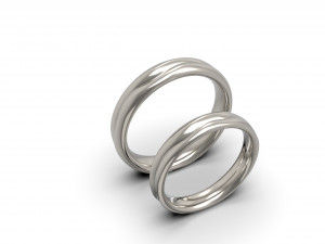 2 lives 1 fate wedding rings Modèles 3D en vedette