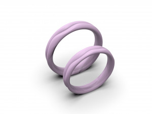 2 lives 1 fate wedding rings Modèles 3D en vedette