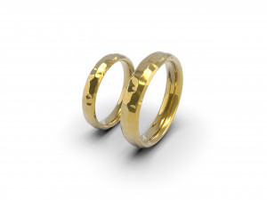 beautiful nature wedding comfort rings 3D Baskı Modeli