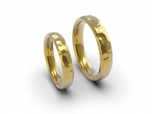 beautiful nature wedding comfort rings 3D Baskı Modeli