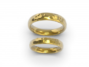 beautiful nature wedding comfort rings 3D Baskı Modeli