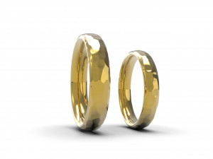 beautiful nature wedding comfort rings 3D Baskı Modeli
