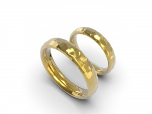 beautiful nature wedding comfort rings 3D Baskı Modeli