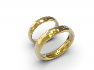 beautiful nature wedding comfort rings 3D Baskı Modeli
