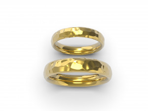 beautiful nature wedding comfort rings 3D Baskı Modeli