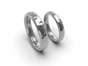 beautiful nature wedding comfort rings 3D Baskı Modeli