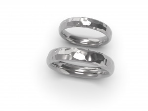 beautiful nature wedding comfort rings 3D Baskı Modeli