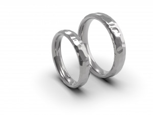 beautiful nature wedding comfort rings 3D Baskı Modeli