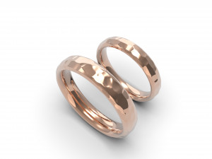 beautiful nature wedding comfort rings 3D Baskı Modeli
